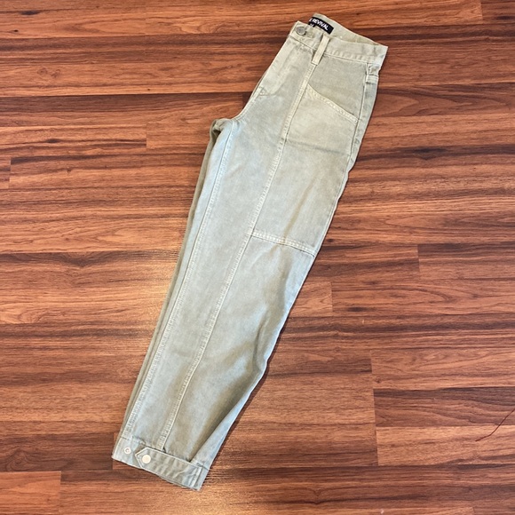 Blue Revival size24 olive green cargo style denim - Picture 7 of 16